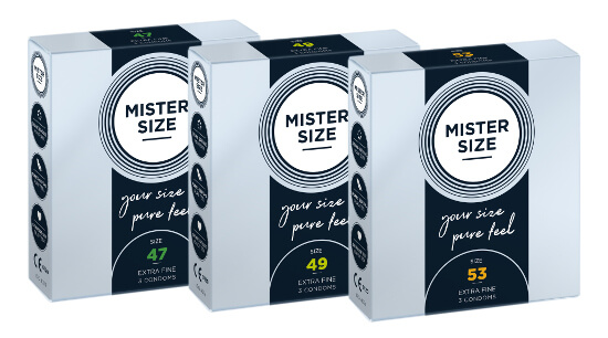 MISTER SIZE Set d'essai 47-49-53 (3x3 préservatifs)